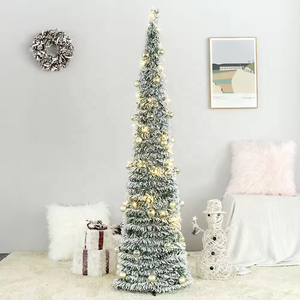 Arbre de Noël pliable Pop Up 4ft/5ft/6ft/7ft en gros en usine avec lumière LED chaude - Product Image 2