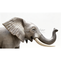 Modèle d'éléphant gonflable personnalisé OEM, décoration animale réaliste pour le carnaval
