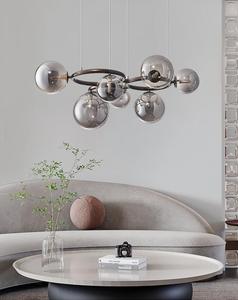 Lustre en fer à led de style moderne Décoration intérieure Suspension pour maison ou hôtel Luminaire élégant - Product Image 4