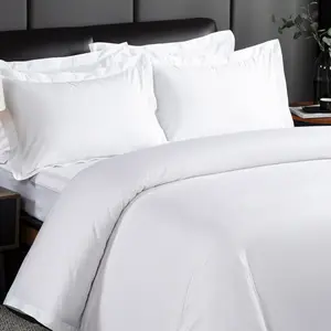 होटल लक्जरी कपास कस्टम बिस्तर सेट 3 4 6 के लिए 7 टुकड़े बिस्तर शीट तकिया मामले duvet कवर सेट रानी राजा आकार