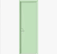 Portes intérieures en bois certifiées CE pour appartements européens, portes de chambre modernes, designs de portes à panneau pour maisons, portes intérieures en bois