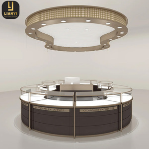 Shopping Mall Jewelry Kiosk Ideas Antique Jewelry Shop Counter Pedestal Showcase for Jewellery Shop - Product Image 5