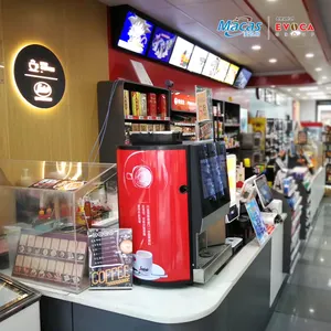 Macas Multi-Language Instant Coffee Vending Machine Coffee Making Equipment