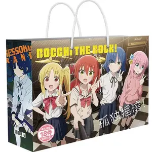 1 takım 30cm kutulu Anime şanslı hediye çantası koleksiyonu oyuncak kartpostal Poster rozeti çıkartmalar imi kollu hediye