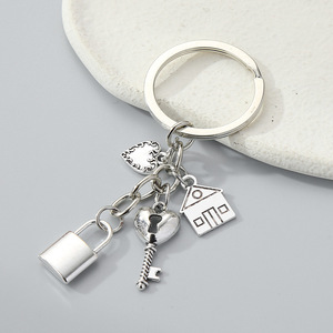 Hot Bán Hình Trái Tim <span class=keywords><strong>Keychain</strong></span> Vài Ngày Valentine Món Quà Kim Loại Vòng Chìa Khóa Mặt Dây Chuyền Chìa Khóa Và Khóa Hình Trái Tim Móc Chìa Khóa - Product Image 5