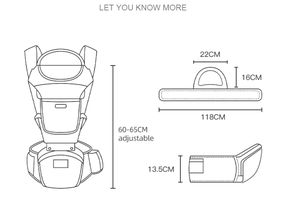Carrier Bayi 4 in 1, dari Bayi Baru Lahir hingga Balita, Gendongan Depan dan Belakang, Bahan Kain Lembut, Ergonomis, Mudah Disesuaikan - Product Image 5