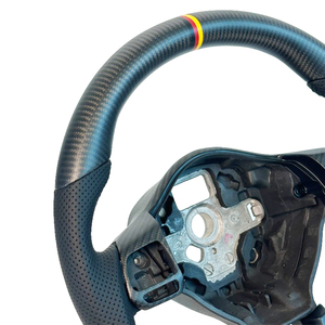 Vente directe d'usine de volants personnalisés en fibre de carbone mate pour Volkswagen <span class=keywords><strong>Golf</strong></span> MK6 GTI R, personnalisation en cuir suédé - Product Image 5