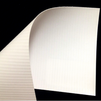 Matériaux d'impression numérique en PVC, bannière flexible frontlit laminée à chaud, rouleau blanc 280 g/m² pour la publicité extérieure