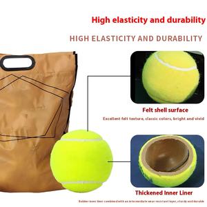 Yüksek kaliteli ITF onaylı pembe tenis topları spor eğitimi için dayanıklı doğal yün kauçuk malzeme rekabet tenis topları - Product Image 5