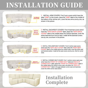 Funda de <span class=keywords><strong>Sofá</strong></span> Impermeable Personalizable en Color Beige Claro a Cuadros, Protector de <span class=keywords><strong>Sofá</strong></span> Elástico Resistente a Arañazos, Lavable y Duradero para Uso en Hoteles - Product Image 5