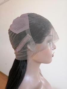 Peluca de encaje completo transparente al por mayor <span class=keywords><strong>con</strong></span> <span class=keywords><strong>huesos</strong></span> rectos y Peluca de pelo ondulado de <span class=keywords><strong>cuerpo</strong></span> negro natural - Product Image 6