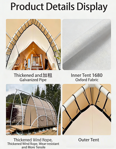 Carpa de Lujo Estilo Safari de Tela Oxford con Estructura de Acero para Hoteles, Campamentos al Aire Libre, Zonas Escénicas, Glamping - Product Image 5