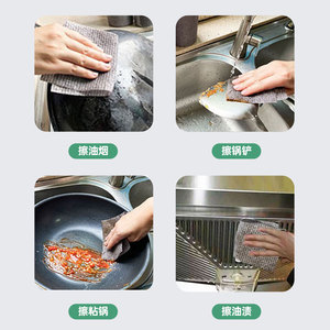 Paño de Limpieza Desechable Rectangular de Color Sólido, Duradero para Uso en la Cocina, con Textura de Alta Fricción y Diseño Fácil de Rasgar - Product Image 4