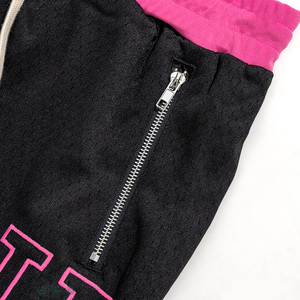 Shorts de basket-ball en maille respirante à taille mi-haute décontractés en polyester 100% avec logo brodé personnalisé pour hommes - Product Image 5