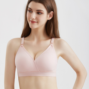 Sujetador de maternidad para <span class=keywords><strong>mujeres</strong></span> embarazadas <span class=keywords><strong>y</strong></span> lactantes, ropa de dormir de nailon transpirable con abertura frontal, talla XL, OEM - Product Image 4