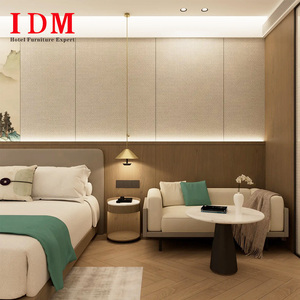 Juegos de Muebles de Dormitorio Modernos de Alta Calidad IDM, Estilo Contemporáneo de 5 Estrellas para Hoteles y Apartamentos, Hechos de Panel de Madera - Product Image 3