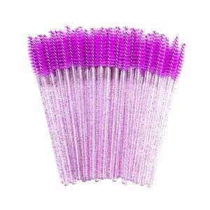 Pinceau à cils en cristal jetable, 50 pièces/sac, brosse nettoyante pour cils, brosse à mascara en cristal, vente en gros - Product Image 1