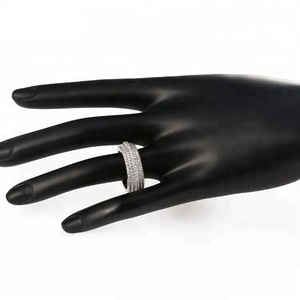 แหวนแต่งงานทรงกลมดีไซน์ล่าสุด สไตล์ซาอุดิอาระเบีย ชุบทอง 18K/24K แหวนทองคำแท้แบบใหม่ แหวนสัญญาสำหรับผู้หญิง - Product Image 3