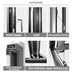 Enggia tùy chỉnh nhà biệt thự cửa sổ và giải pháp cửa đúc sẵn tiết kiệm năng lượng cửa sổ nhôm - Product Image 2