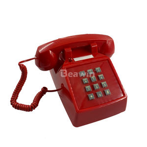 Teléfono Fijo con Cable Estilo Europeo Años 30, <span class=keywords><strong>Timbre</strong></span> Mecánico, Botones de Marcación, Diseño Vintage <span class=keywords><strong>Antiguo</strong></span> - Product Image 3