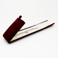 Boîte à bijoux en velours rouge et vert FANDIJI pour voyage, pour bracelets, boucles d'oreilles, bagues, coffrets cadeaux pour ensembles de bijoux, design à double porte