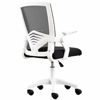 Mobilier de bureau Fauteuil inclinable à dossier Mesh Nylon Leg Support Executive Ergonomique Fauteuil de bureau pivotant à roulettes pour ordinateur