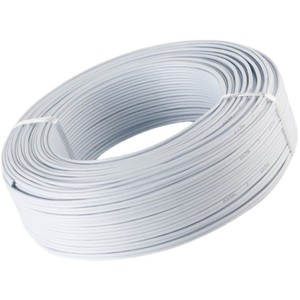 2 Pin 2 CORE MAINS FIGURE 8 CÂBLE D'ALIMENTATION PVC BLANC - Product Image 1