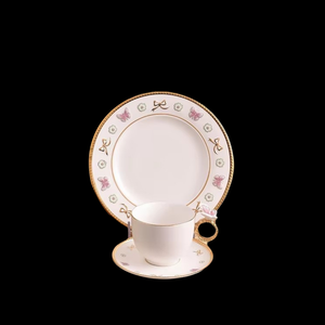 Luxury Hand Painting <b>Cup</b> and Saucer Embossed <b>Tea</b> <b>Cup</b> and Saucer Real Gold <b>Tea</b> <b>Cups</b> <b>Set</b> - Product Image 1