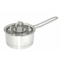 Ensemble de casseroles classiques modernes en acier inoxydable 4 pièces, marmite, couvercles en verre trempé, écologiques, compatibles four, induction, lave-vaisselle