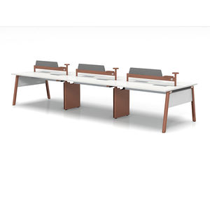 Bureau en bois modulaire au design moderne et durable avec des cadres de table pour 6 personnes pour une utilisation en bureau commercial - Product Image 6