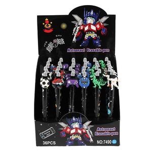 O&Q Bestseller Raumfahrt Radierbarer Gelstift Plastik Niedlicher Dinosaurier Astronaut 0,5mm Schwarz/Blau Tinte Anpassbarer Werbestift für Kinder - Product Image 1