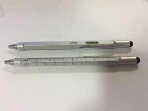 Stylo bille hexagonal torsadé en laiton et cuivre, design métallique robuste, logo 0,7 mm - Product Image 5