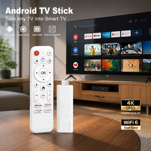 Original H96 MAX RK3518 <span class=keywords><strong>TV</strong></span> Stick Android 14.0 Quad Core 2.4G/5G <span class=keywords><strong>WiFi</strong></span> <span class=keywords><strong>6</strong></span> avec télécommande vocale <span class=keywords><strong>Fire</strong></span> Stick <span class=keywords><strong>Tv</strong></span> Dongle H96max - Product Image 1