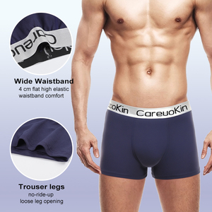 Quần lót nam chất liệu trơn màu của nhà máy Yiwu Careuokin, quần short mặc trong, quần boxer nam, Herren-Boxer Unterhose Innen Shorts - Product Image 2