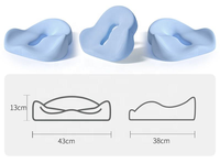 Ensemble de coussin de soutien lombaire et de coussin de siège de voiture en mousse à mémoire de forme pour le coccyx, personnalisable, pour chaise de bureau orthopédique