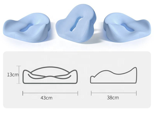وسادة دعم الظهر والمقعد القابلة للتخصيص للكرسي المكتبي، مجموعة وسائد دعم أسفل الظهر من الفوم الذاكر لتخفيف آلام العصعص، وسادة مقعد السيارة - Product Image 4