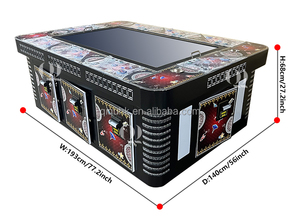 Qiqu Cá Sang Trọng Trò Chơi Bảng 8 Người Chơi 55/65 Inch Đồng Xu Hoạt Động Điện Tử Kim Loại Tủ Cho Đại Dương Vua Cá Hội Đồng Quản Trị - Product Image 5