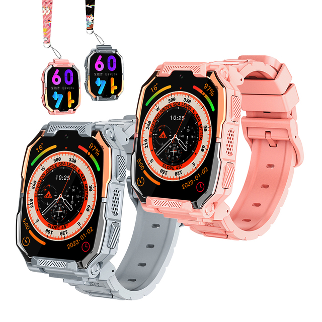 T66 4G Children Smartwatch IP67 GPS+LBS+WIFI Location Tracking SIM Card Video Calling Activity Tracking Alarm IPS HD Screen