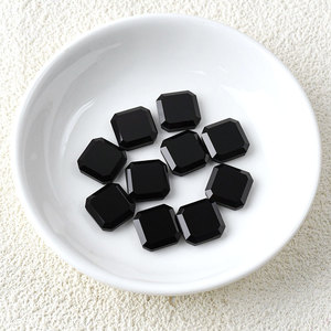 Bán Buôn Tùy Chỉnh Tự Nhiên Màu Đen <span class=keywords><strong>Agate</strong></span> Chất Lượng Cao Bát Giác Cắt Loose Đá Quý - Product Image 2