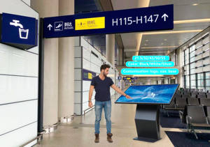 超薄型ウィンドンズスタンドポスター セルフサービス広告情報インタラクティブキオスク エレベーター＆空港向け ビジネスアイデア - Product Image 6