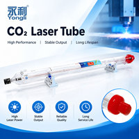 Tube laser CO2 en verre Yongli 100W 130W 150W pour machine de gravure et de découpe laser 6090 5070 4060 4050, acrylique, bois, MDF, cuir