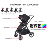 Système de voyage de luxe multicolore En option, pliable 3 En 1, poussette bébé enfants, poussette, poussette avec En 1888