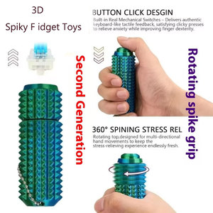 Little Ouchies Pain Fidget, jouet sensoriel pour soulager la douleur, pour adultes et adolescents, porte-clés imprimé en 3D à picots pour la stimulation sensorielle et la pression - Product Image 3