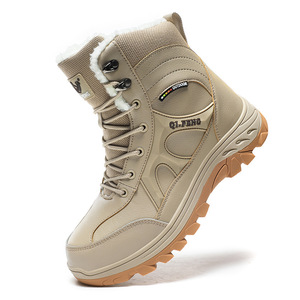 <span class=keywords><strong>Bottes</strong></span> de neige d'hiver pour hommes et femmes, grosses chaussures en coton doublées et rembourrées, chaudes de style nord-est, vente en gros - Product Image 3