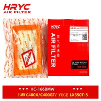 Filtre à air pour moto, prise d'air haute performance, compatible avec BMWC400X C400GT VOGE LX350T-5 C650GT SR4MAX350 HC-166BMW, remplacement de la pièce d'origine
