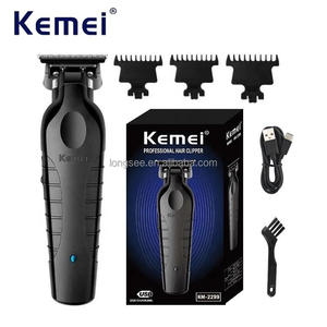เครื่องตัดผมไร้สาย <span class=keywords><strong>Kemei</strong></span> รุ่น KM-2299 ชาร์จเร็วด้วย USB ใบมีดตัดผมคุณภาพสูง แบตเตอรี่ 1200MA ชาร์จซ้ำได้ - Product Image 1