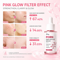 Suero Facial con Péptidos Rosados PDRN 30ml, Ilumina la Piel Opaca, Hidratación Profunda, Repara la Barrera Cutánea Dañada, Reafirma la Piel Flácida, Antiarrugas