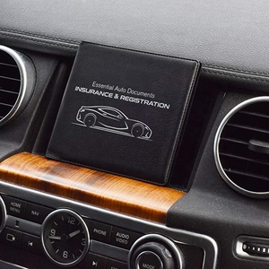 Estuche para documentos de coche de <span class=keywords><strong>PVC</strong></span> de alta calidad 5 \ "X 4,5 \" Regalo promocional Premium para almacenar productos de archivo - Product Image 5