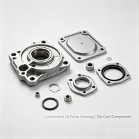 Boîtier de pompe à huile en alliage d'aluminium pour moteur automobile, composant moulé sous pression haute pression personnalisé avec usinage CNC de précision