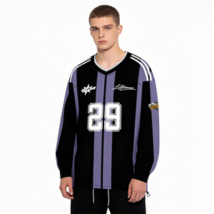Sweat-shirt de sport unisexe personnalisable High Street, col rond, coupe ample, manches longues, respirant, séchage rapide, anti-UV - Product Image 1